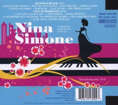 Gifted & Black - CD Audio di Nina Simone - 2