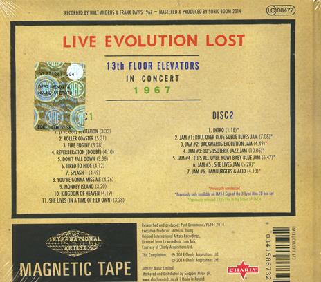 Live Evolution Lost - CD Audio di 13th Floor Elevators - 2