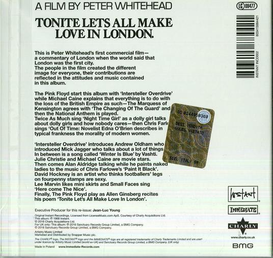 Tonite Let's All Make Love in London (Colonna sonora) - CD Audio - 2