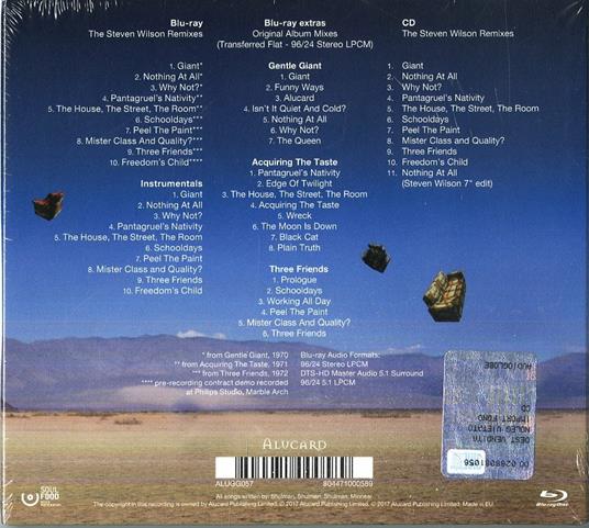 Three Piece Suite (Digipack) - CD Audio + Blu-ray di Gentle Giant - 2