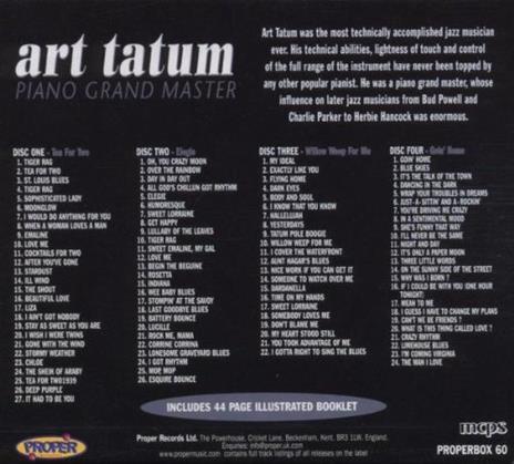 Piano Grand Master - CD Audio di Art Tatum - 2