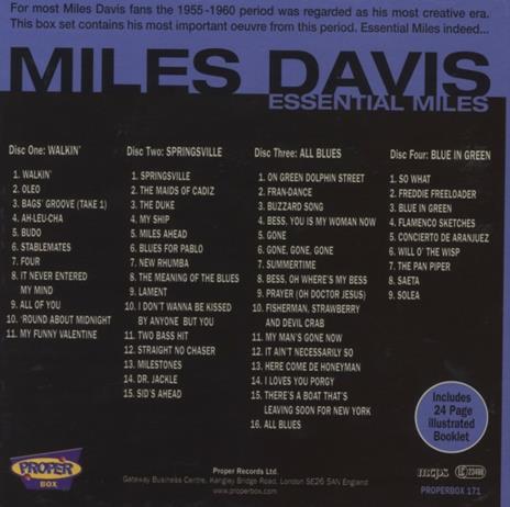 Essential Miles - CD Audio di Miles Davis - 2