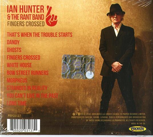 Fingers Crossed - CD Audio di Ian Hunter,Rant Band - 2