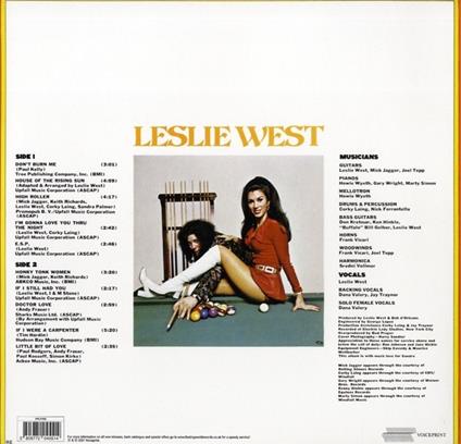 Great Fatsby - Vinile LP di Leslie West