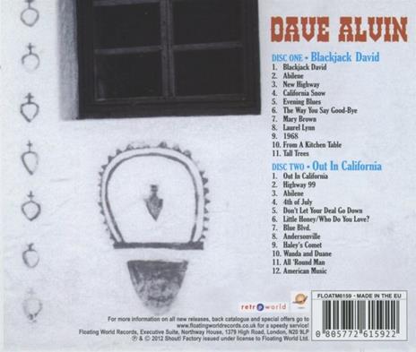 Blackjack David - Out in California - CD Audio di Dave Alvin - 2