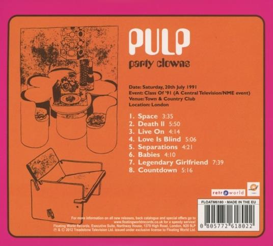 Party Clowns - CD Audio di Pulp - 2