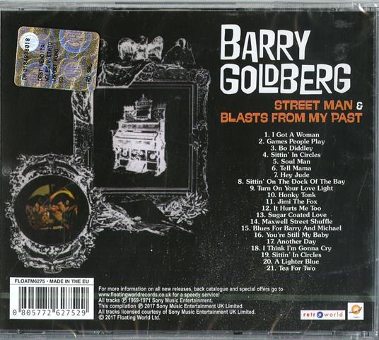 Street Man - Blasts from My Past - CD Audio di Barry Goldberg - 2