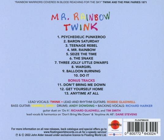 Mr. Rainbow - CD Audio di Twink