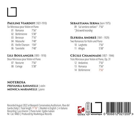 Romances et Morceaux - CD Audio di Duo Noterosa - 2