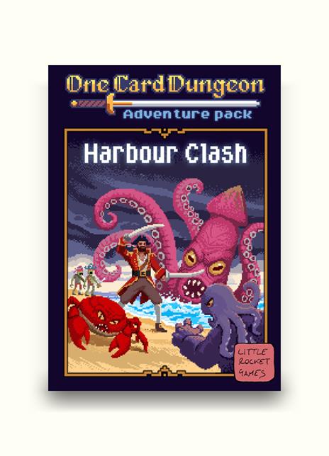 One card Dungeon Adventure Pack Harbour Clash Espansione. Gioco di carte
