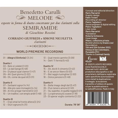 Melodie Sulla Semiramide di Rossini - CD Audio di Corrado Giuffredi - 2