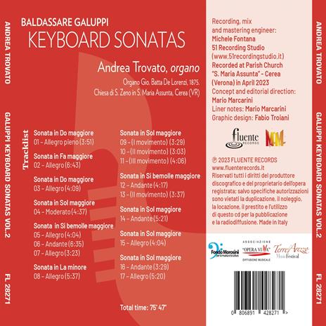 Keyboard Sonatas Vol.2 - CD Audio di Baldassarre Galuppi,Andrea Trovato - 2