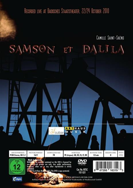 Camille Saint-Säens. Sansone e Dalila. Samson et Dalila (DVD) - DVD di Camille Saint-Saëns - 2