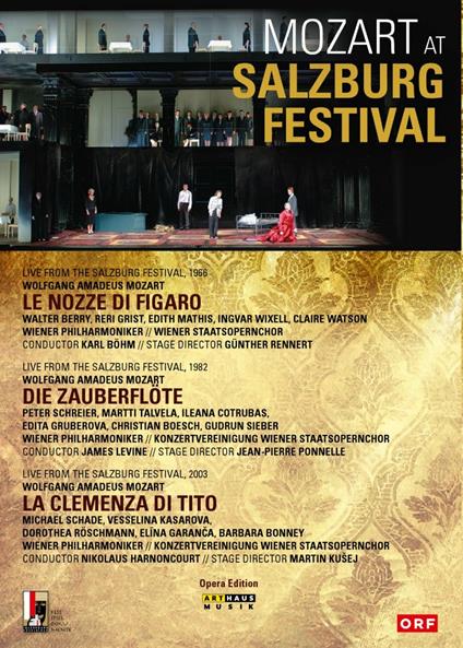 Mozart at Salzburg Festival (3 DVD) - DVD di Wolfgang Amadeus Mozart,Karl Böhm