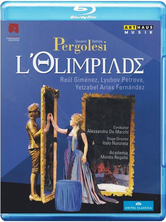 Giovanni Battista Pergolesi.L'olimpiade (Blu-ray) - Blu-ray di Giovanni Battista Pergolesi,Alessandro De Marchi
