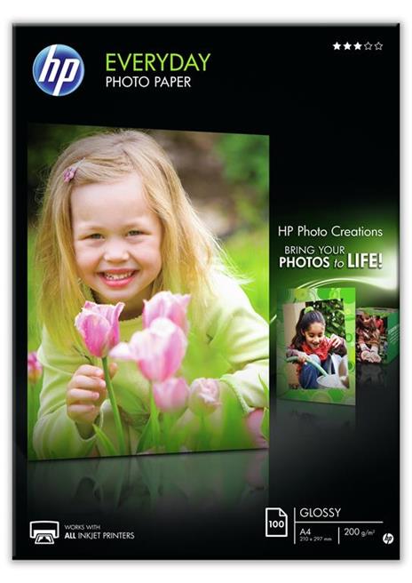 HP Q2510A carta fotografica Nero, Blu, Bianco A4