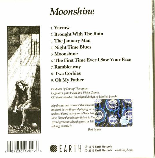 Moonshine - CD Audio di Bert Jansch - 2