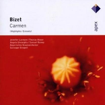 Carmen (Selezione) - CD Audio di Georges Bizet,Angela Gheorghiu,Samuel Ramey,Jennifer Larmore,Thomas Moser,Giuseppe Sinopoli,Orchestra Sinfonica della Radio Bavarese