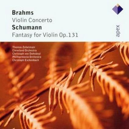 Concerto per violino / Fantasia per violino op.131 - CD Audio di Johannes Brahms,Robert Schumann