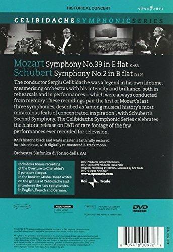 Sinfonia n.39 - Sinfonia n.2 (DVD) - DVD di Wolfgang Amadeus Mozart,Franz Schubert,Sergiu Celibidache - 2