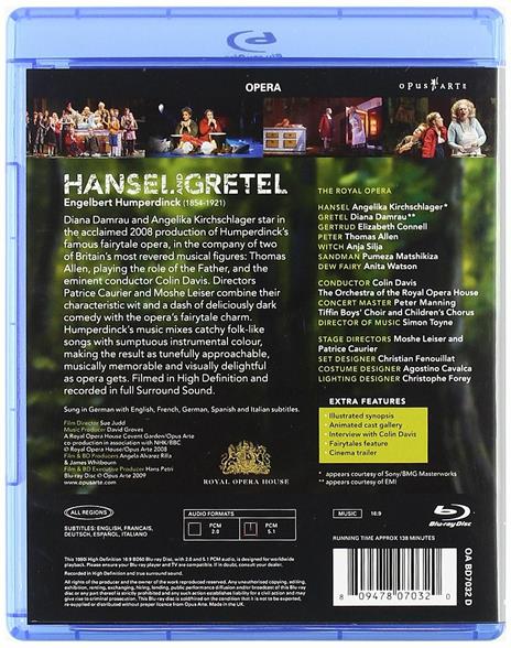 Engelbert Humperdinck. Hänsel e Gretel (Blu-ray) - Blu-ray di Engelbert Humperdinck - 2