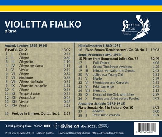 Prizewinner Recital - CD Audio di Violetta Fialko - 2