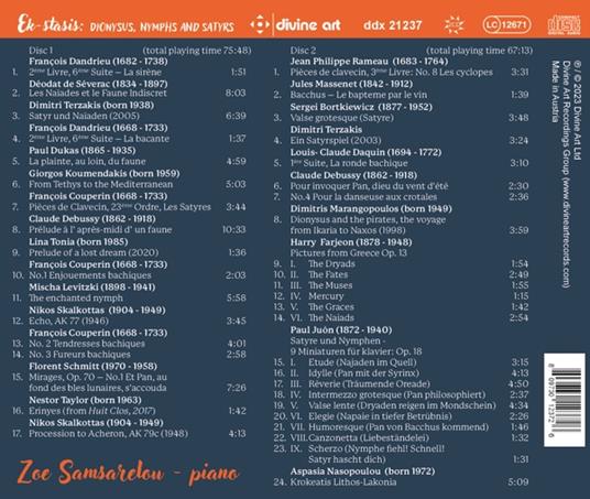 Zoe Samsarelou - Ek-Stasis - Dionysus, Nymphs & Satyrs (2 Cd) - CD Audio - 2