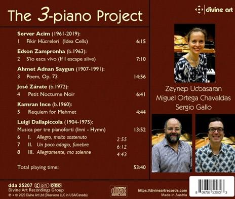 The 3-Piano Project - CD Audio di Server Acim - 2