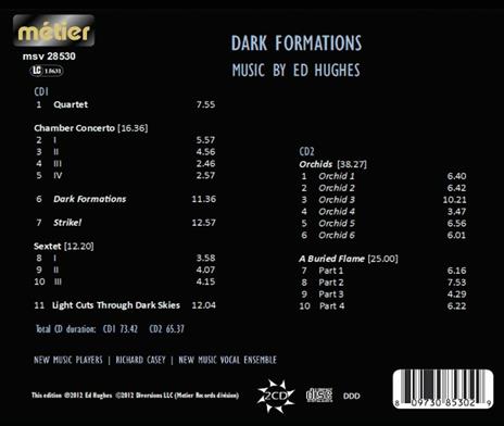 Dark Formations - CD Audio di Ed Hughes - 2