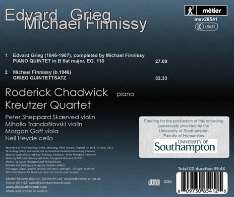 Piano Quintets - CD Audio di Edvard Grieg - 2