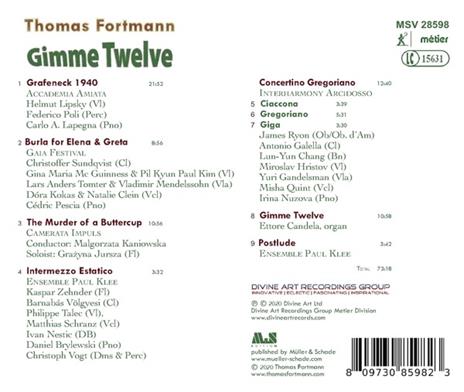 Gimme Twelve - CD Audio di Thomas Fortmann - 3