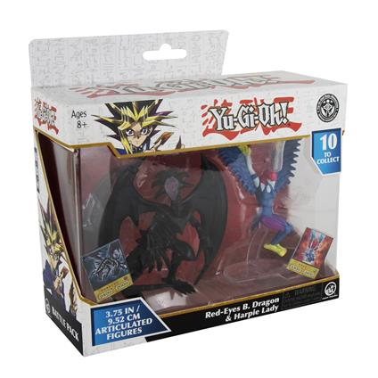 Yu-Gi-Oh! Action Figures 2-Pack Red-Eyes Black Dragon & Harpie Lady 10 Cm BOTI