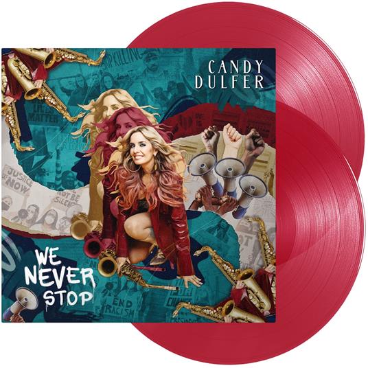 We Never Stop (Red Transparent Vinyl) - Vinile LP di Candy Dulfer