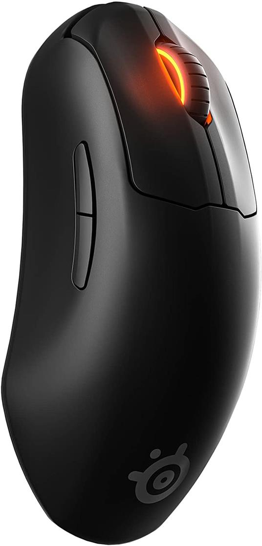 SteelSeries Prime Mini Wireless, Prestazioni Esports Mouse di Gaming Senza Fili, 100 ore di batteria - Switch ottici magnetici, Fattore di forma mini - 2