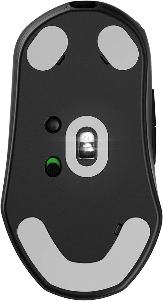 SteelSeries Prime Mini Wireless, Prestazioni Esports Mouse di Gaming Senza Fili, 100 ore di batteria - Switch ottici magnetici, Fattore di forma mini - 5