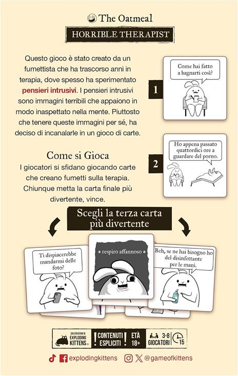 Horribe Terapist. Gioco da tavolo - 2