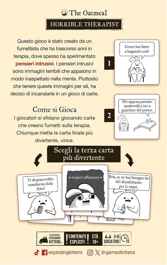 Horribe Terapist. Gioco da tavolo - 2