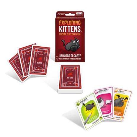 Exploding Kittens Edizione per 2 Giocatori . Base - ITA. Gioco da tavolo - 4