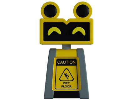 Five Nights At Freddy''s Vinile Figura Wet Floor Bot 9 Cm Youtooz