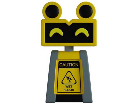 Five Nights At Freddy''s Vinile Figura Wet Floor Bot 9 Cm Youtooz