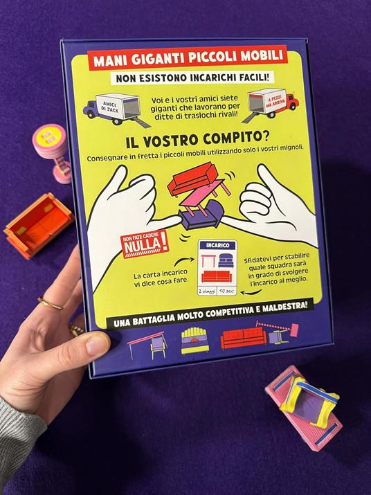 Asmodee – Mani Giganti Piccoli Mobili, Gioco da Tavolo, Gioco di Carte, Party Game, 7+ Anni, 3-8 Giocatori, 10 min - 2