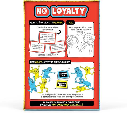 Asmodee – No Loyalty, Gioco da Tavolo, Party Game, 7+ Anni, 4+ Giocatori, 15 min, Edizione in Italiano - 2