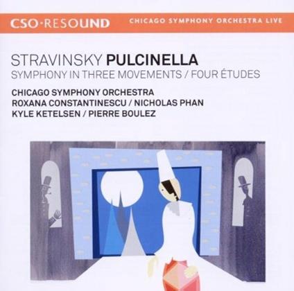 Pulcinella - Sinfonia in 3 movimenti - 4 Études - CD Audio di Pierre Boulez,Igor Stravinsky,Chicago Symphony Orchestra