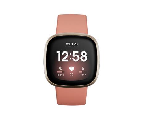 Fitbit Versa 3 40 mm AMOLED Oro, Rosa GPS (satellitare) - 2
