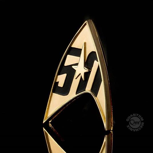 Star Trek Replica 1/1 50th Anniversary Magnetic Starfleet Badge - 2