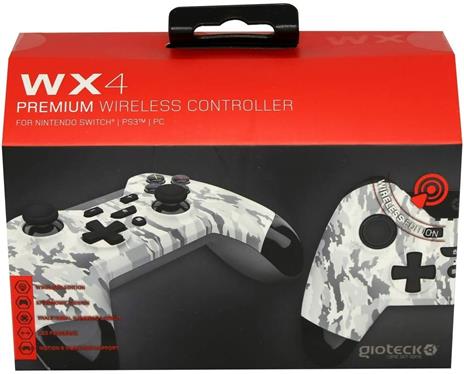 Gioteck WX4 Nero, Bianco Bluetooth Gamepad Analogico/Digitale Nintendo Switch - 2