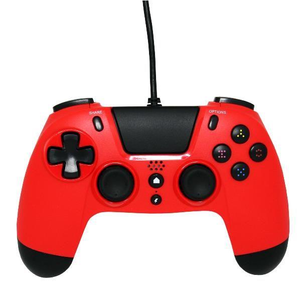 Gioteck VX4 Rosso USB Gamepad Analogico/Digitale PC, PlayStation 4