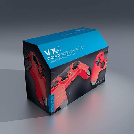 Gioteck VX4 Rosso USB Gamepad Analogico/Digitale PC, PlayStation 4 - 3