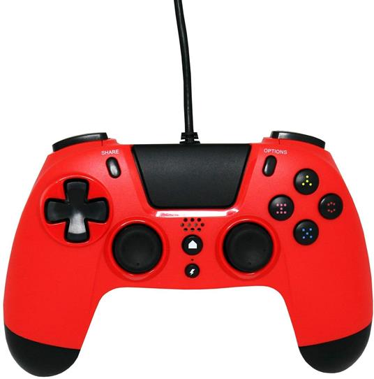 Gioteck VX4 Rosso USB Gamepad Analogico/Digitale PC, PlayStation 4 - 4