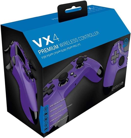 Gioteck VX4 Porpora Bluetooth Gamepad Analogico/Digitale PlayStation 4 - 3